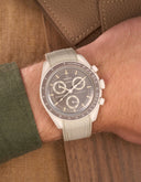 Curved Vertech Rubber Strap - Beige - OM Luxury