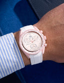Curved Vertech Rubber Strap - White - OM Luxury