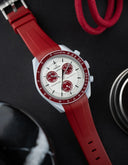 Curved Rubber Strap - Burgundy - OM Luxury